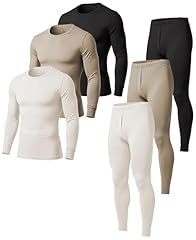 3 Sets ( 6 Pc ) - Black , Oatmeal , White