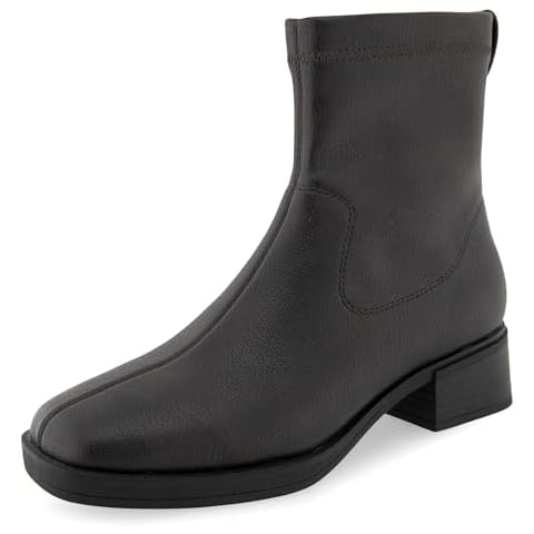 Aerosoles Women's DAZZY Ankle Boot, Java Stretch Pebbled Faux Leather, 10 Cover