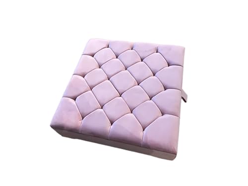 Coffre ottoman pliable en velours pour gagner de la place et décorer le salon