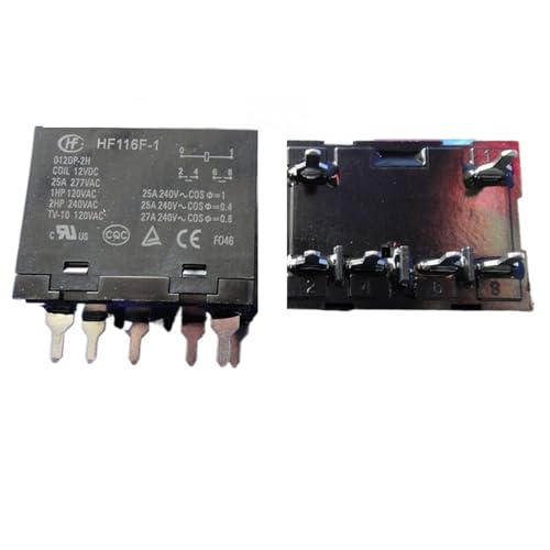 Relais HF116F-1-012DP-2H pour réparer une panne de chauffage 25A 277VAC JQX-116F-1