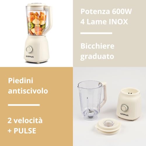 G3 Ferrari Tuttofrutta Frullatore da tavolo 600 W Bianco