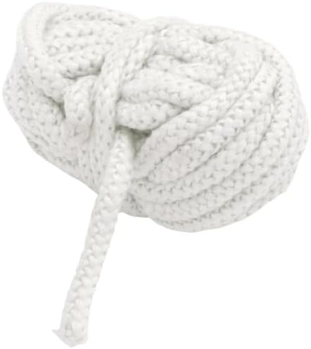 High Temperature Rope Gasket for Boiler & Furnace, 1000F (1/4'' Diameter x 25ft) - White, 9404