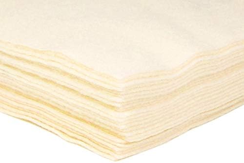 Felt Sheets for Crafts 9x12.Acrylic Sheets Art and Craft Material.Fabric Craft Supplies,Gift Wrapping Supplies,Fabric Felt for Crafts,Sewing,Halloween Costume-24PC Felt Fabric Antique White Felt Paper