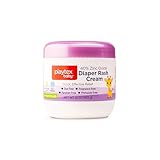 Playtex Baby Diaper Rash Cream, 15 oz. Jar, Dermatologist Tested 40% Zinc Oxide Diaper Cream, Fragrance Free, Hypoallergenic, Free of Dye, Parabens and Phthalates