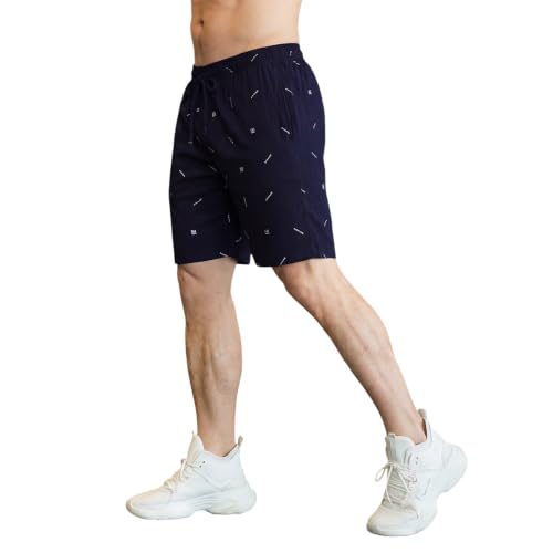 Image of FEEL TRACK Men Cotton Printed Shorts