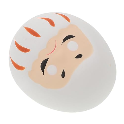BEBEMOKO Adornos de Moca muñeca Tradicional Zen Daruma muñeca Daruma de la Suerte Muñeco Daruma Figurilla de cerámica estatuilla Japonesa de Daruma estatuilla de Daruma de cerámica