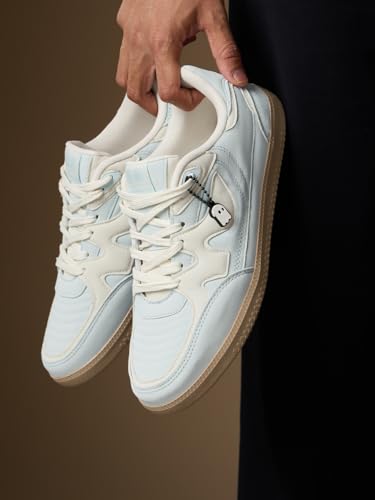 Image of The Souled Store Kanso V2: Men and Boys Low Top Sneakers | Premium Suede Trainer with Cushioned Insole, Retro Gum Outsole & Lace-Up Closure