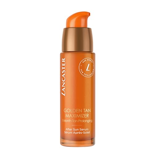 LANCASTER GOLDEN TAN MAXIMIZER | After Sun Serum Facial | Prolonga el bronceado y repara daños causados por el fotoenvejecimiento | Para todo tipo de pieles | 30ml