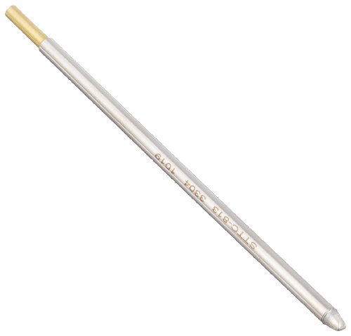 Image of Metcal STTC-813 STTC Series Soldering Cartridge for Ceramic and High Thermal Demand Applications, Chisel 90, 3.0mm Tip Size, 4.8mm Tip Length