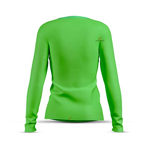 Camisa Camiseta ADSTORE Verde Neon Térmica Feminina Segunda Pele Proteção Uv 50+ (M)