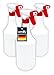 Produktbild vendify® 3x Sprühflasche 1 Liter / 1000 ml mit Schaum Düse - Leer ohne Label - Premium Qualität - 1l groß nachfüllbar Spray Bottle Fein Zerstäuber für Reinigungsmittel