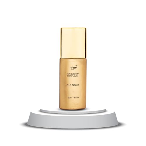 Image of HP 818 Gold Eau De Parfum, 20ml, Floral Aldehyde Fragrance with Mandarin and Bergamot, Unisex Perfume