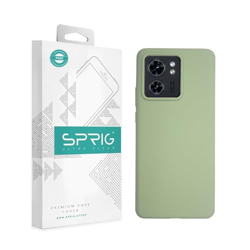 Image of SPRIG Compatible with Moto Edge 40 Premium SilkTone (Liquid Silicone) Back Cover Drop Tested Shock Proof Mobile Case for Men, Women, Boys and Girls with Camera Protection (Mint Green)