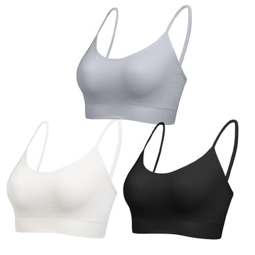 Brassière côtelée pour femme avec soutien premium et finitions sans couture