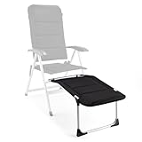 Trail Recliner Camping Chair Extension, Attachable Leg Rest with Aluminium Frame & Breathable 3D Polyester, Compatible with Trail Mesh Reclining Camping Chair