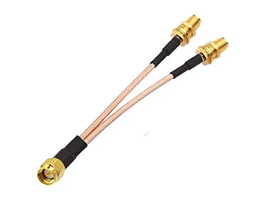 Cable divisor SMA macho a 2 SMA hembra 15cm miniatura 1