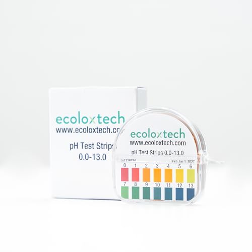 Ecoloxtech Chlorine Dispenser - 200 Tests, Easy-to-Use Chlorine & pH Testing Solution - Includes Extra Roll - PH Test Strips, PH Strips, PH Tester