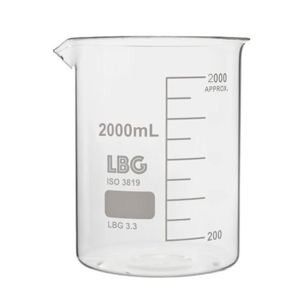 Vaso de precipitados vidrio borosilicato LBG 3.3 (2000ml, 1)