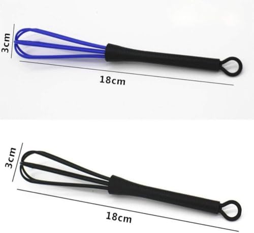 6Pcs Mini Whisks, Plastic Whisk for Hair Dye Color Mixing, Balloon Salon Barber Hairdressing Hair Color Dye Cream Tiny Whisk, Mixer Tool for Blending 7 x 1.2 In