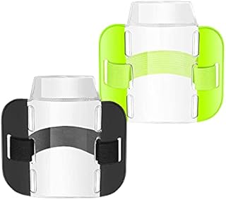 Cyleibe Arm Badge Holder, 2 Pcs Security License Badge Holder, Badge Holder with Adjustable Strap for Emergency Workers Security Staff Doorman, Armband ID Card License Badge Holder