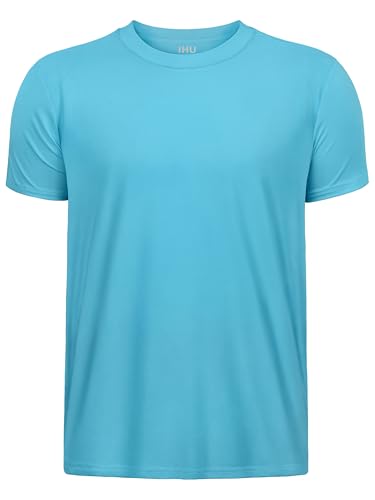 Image of Boys Neon Shirts Dry Fit Athletic T Shirts UPF 50+ Performance Cooling Shirt Short Sleeve Rash Guard Kids Top for Boys Girls