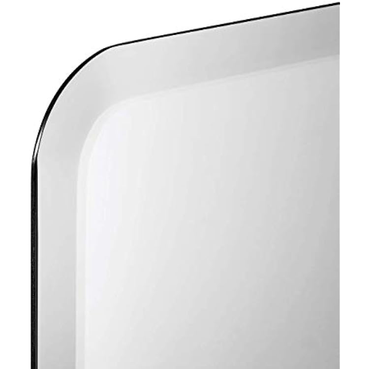 Better Bevel 22 x 30 Frameless Rounded Corner Rectangle Mirror | 1 Beveled Edge | Bathroom Wall Mirror