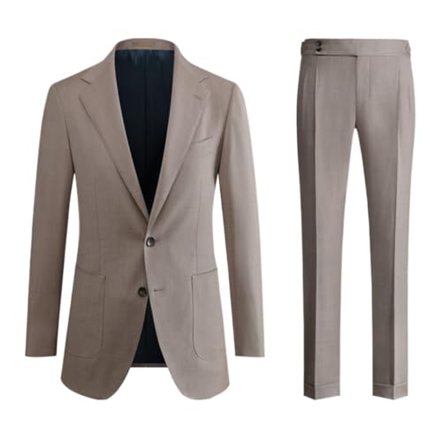 Men's Suit Set Slim Casual Men Suits Business Formal Dress Groom Wedding Spring Jackets