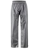 Rain Pants Men, Mens Waterproof Rain Pants Lightweight Breathable Rain Over Pants Hiking Cycling Grey XL