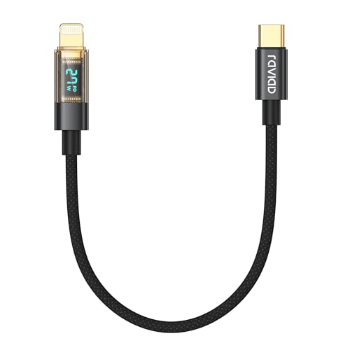 RAVIAD USB C ライトニングケーブル【0.5M/MFi 認証】iPhone 充電ケーブル 27W PD急速充電 タイプC ライトニングケーブル Type C Lightningケーブル データ転送 高耐久 iPhone 14/13/13 Pro/13 Pro Max/12/12 Pro/12 Pro Max/11 Pro Max/SE/XS/XR/X/8/8 Plus各種対応