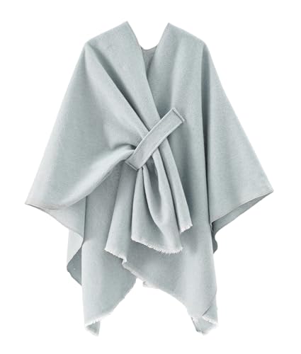 Favorland Women's Fall Winter Blanket Shawl Wraps Poncho Cape Open Front Cardigan Shawls