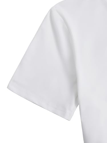 MakeMeChic Girl's Leopard Print Bow T Shirt Crew Neck Short Sleeve Knot Side Summer Tee Tops4