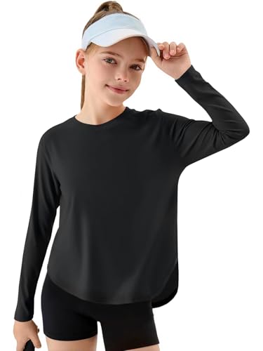 Chemise sport manches longues filles pour EPS et activités plein air 5-14 ans