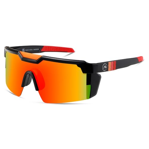 Image of kimorn Z87 Polarized Sport Sunglasses for Men | Wrap around Sport Frame, Polarized Lenses, Driving Fishing Cycling