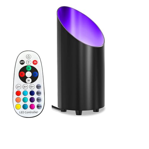 TRUYOK Faretto LED Uplight RGB, faretto da pavimento con telecomando e interruttore, per interni, illuminazione indiretta, per la casa, piante