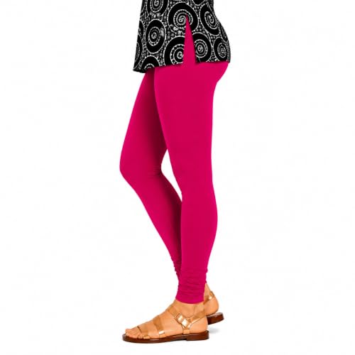 Image of DO IT Creation Women's Cotton Regular Fit Leggings Multi Color Combo Pack of 4