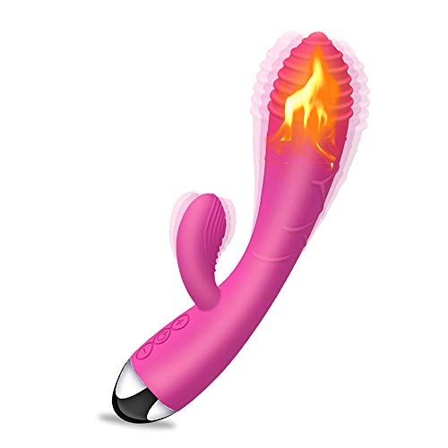 Newdy V?br?d?r Mujér con Calefacción Inteligente, Côn??l?dôr Portátil Silicona con 10 Modos, Juguétés Séxáles para Parej?s P?nt? G y Clít?r?s Récargable USB Magnético