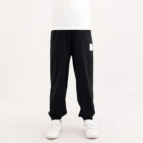 Kids Soft Pull on Jogger Long Pants Straight Elastic Waist Sport Running Quick-Dry Long Pants Toddler Summer Casual3