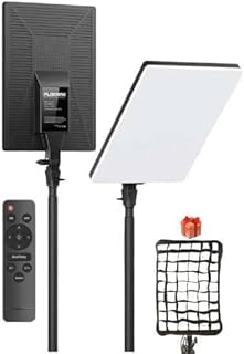 مصباح LED مزدوج لايف P19 للتصوير الفوتوغرافي والمكياج وصانعي المحتوى من بلوكاما، 3 الوان (ابيض، دافئ، بارد)، مع 2 جهاز تحكم عن بعد، 2 حامل معدني، 2 شبكة بارزة