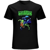 Martian Manhunter Unisex Camiseta Top Black Mens Tee, Negro , S