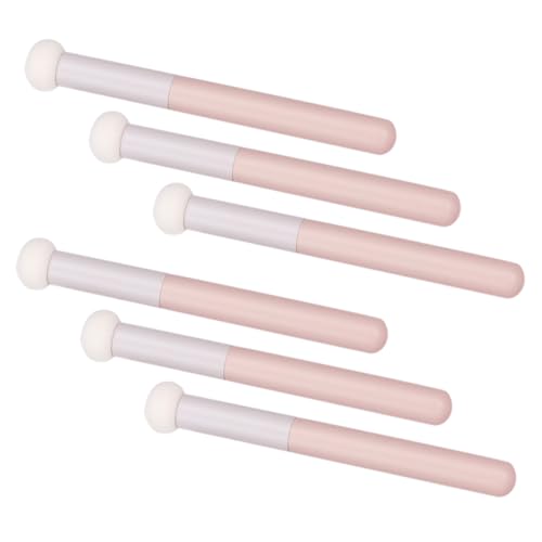 HONMEET 6-piece Concealer Brush Set Face Nose Eyelid Makeup Small Comfortable Handle Ideal for Travel Daily Use Women