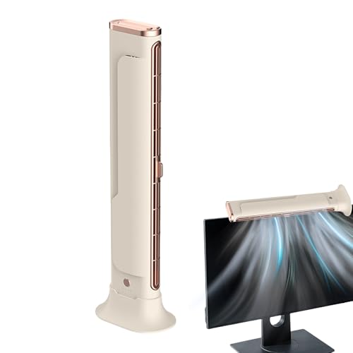 Genérico Ventilador De Torre Para Mesa | Ventilador Portátil Para Escritorio | 3 Velocidades, Aparato Soporte Personal Para Hogar Dormitorio Sala Trabajo