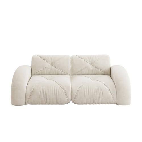 Sofá para sala de estar modular de dos plazas SUKY en confortable chenilla 8