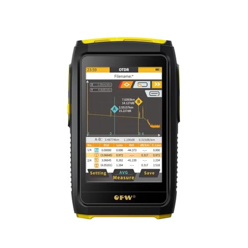 Image of OFW Mini OTDR Optic Otdr Optical Reflector Active Fiber Live Tester 1550nm 20dB Optical Reflectometer Touch Screen OPM VFL (without iOLA)