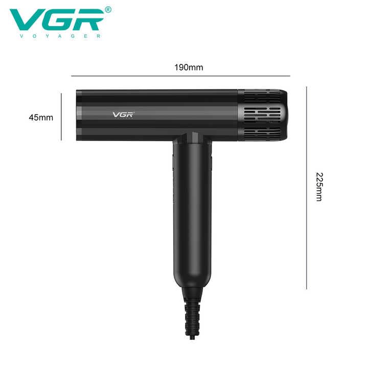 VGR V-427 Professional Hair Dryer dimensions diagram