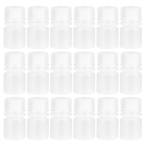 SOLUSTRE Scientific Bottles 8ml Transparent Leakproof Sample Containers Plastic for Lab