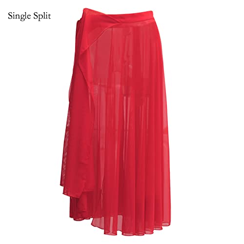 Jupe de danse transparente taille S légère et fluide rouge