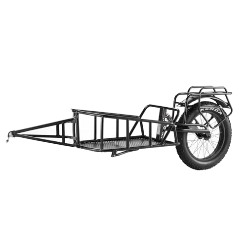 VEVOR Fahrradanhänger, 32 kg Tragkraft, Fahrradanhänger, Schnellverschlusskonstruktion mit Universalkupplung, 50,8 cm Räder, passend für die meisten Fahrradräder, Rahmen aus Karbonstahl