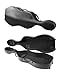 VEVOR 4/4 Full Size Cello Case, Composite Carbon Fiber, Anti-Scratch, Professional Cello-Shape, Lightweight Portable Travel Carrying Bag, with Plush Lining, Dual Shoulder Straps, for Cello, Black