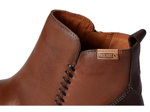 Image of PIKOLINOS Malaga Women's Heeled Ankle Boots | Leather | Zipper Closure | Mid Heel | Size UK 2-8
