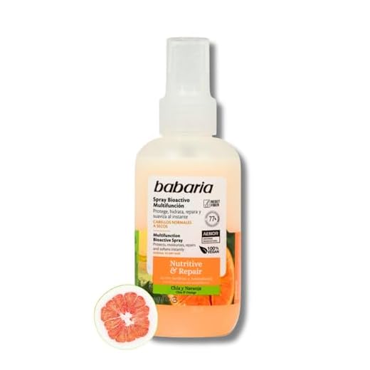 Babaria - Spray Nutritivo Y Reparador Pelo Muy Dañado | Protector De Calor Para El Pelo 150ml | Hidratante Pelo De Naranja | Protector Calor Pelo Hombres Y Mujeres